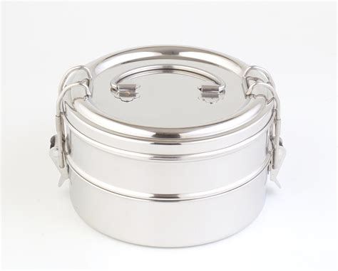 Stainless Steel Round Lunch Box 